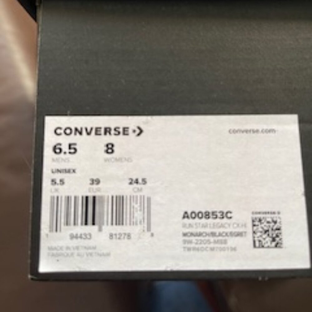 Converse High-Top Sneakers in mustard and White - Picture 5 of 5